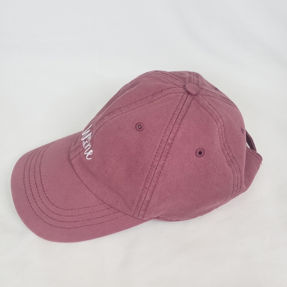 State of mind wine embroidered pink hat - Picture 3 of 6
